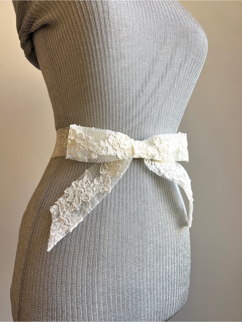 Bridal lace bow belt ERIN COLE New